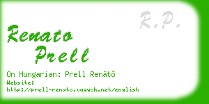 renato prell business card